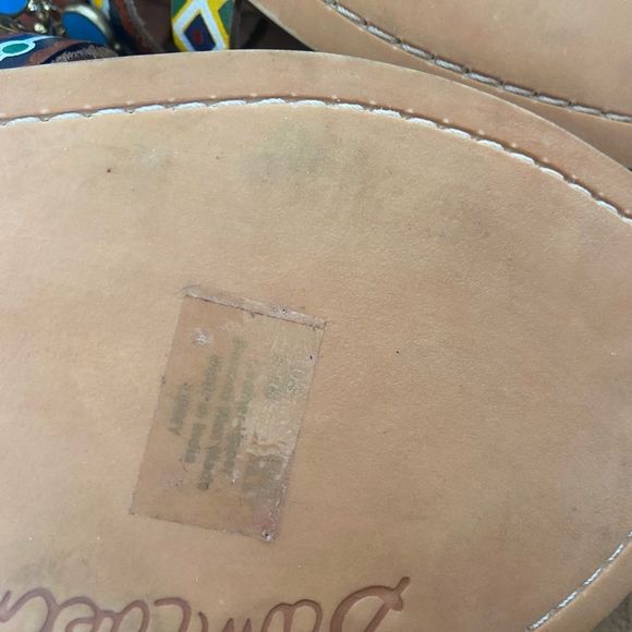 New Sam Edelman Linny Gladiator Sandals bohemian tassel painted jewel … - Picture 8 of 11